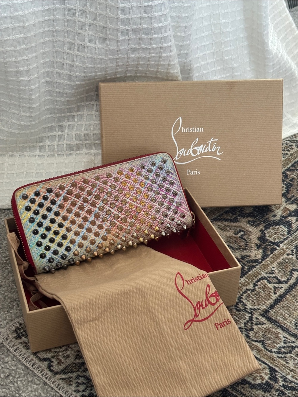 Christian Louboutin Multi Metal Unicorn Wallet